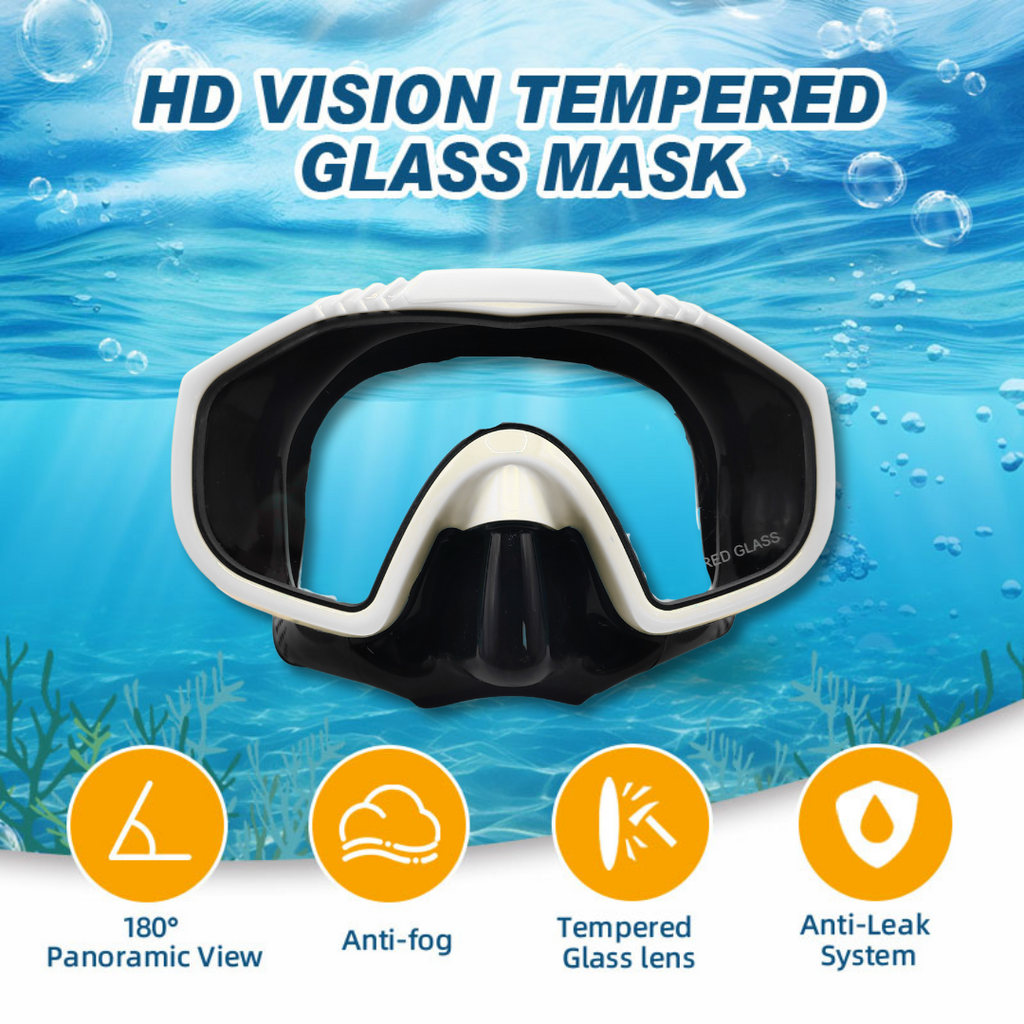 HOT SALE 48%OFF Speedy Professional Snorkeling Mask for Adults – Anti-Fog, UV Protection, Wide View