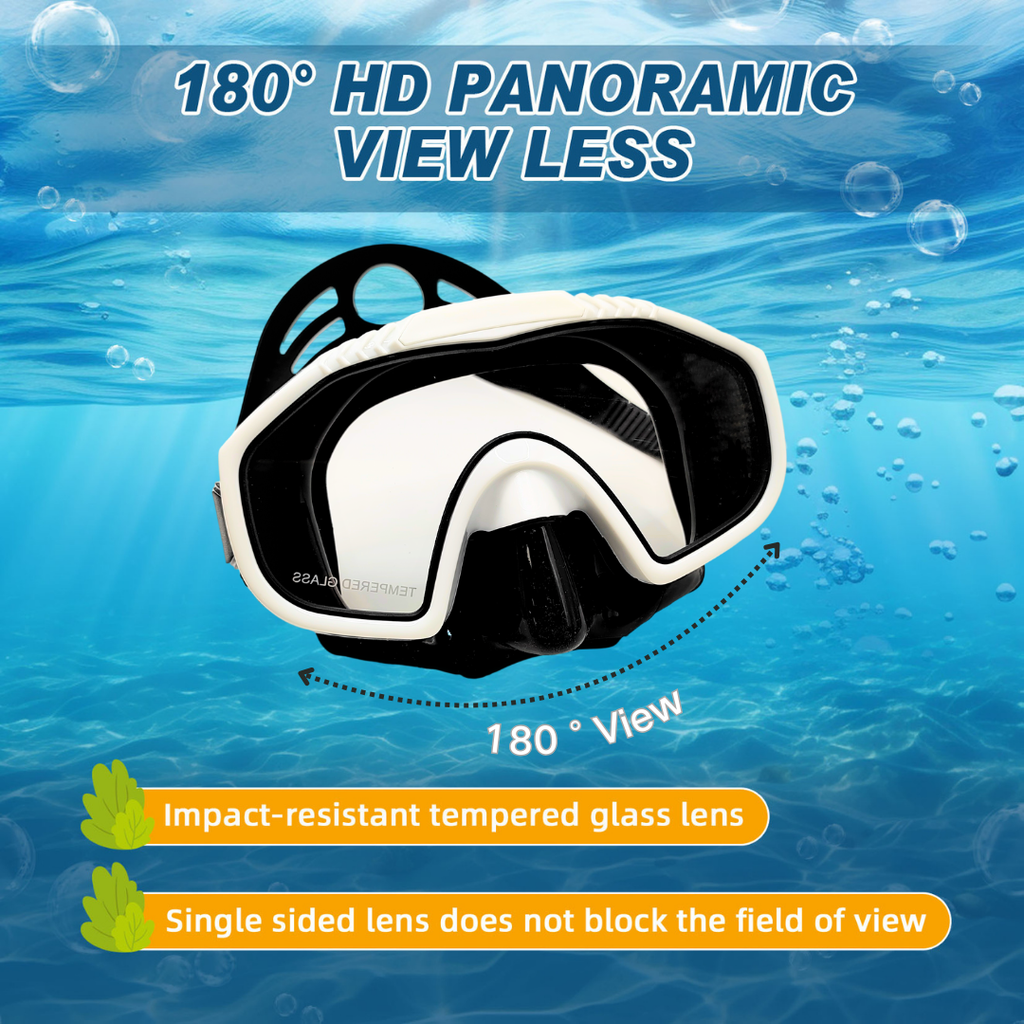 HOT SALE 48%OFF Speedy Professional Snorkeling Mask for Adults – Anti-Fog, UV Protection, Wide View