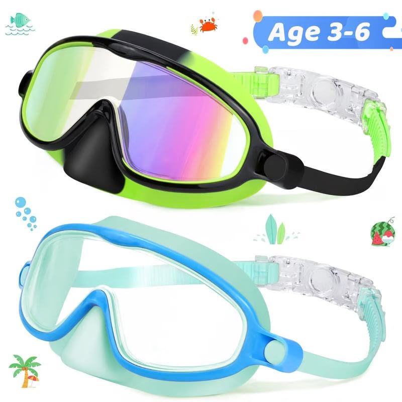 🏊‍♀️Buy 1 Get 1 Free🎁-HD children's large frame waterproof and anti-fog swimming goggles