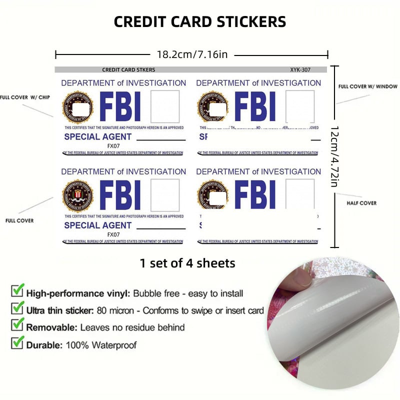 Secret Agent Card Skins Kit