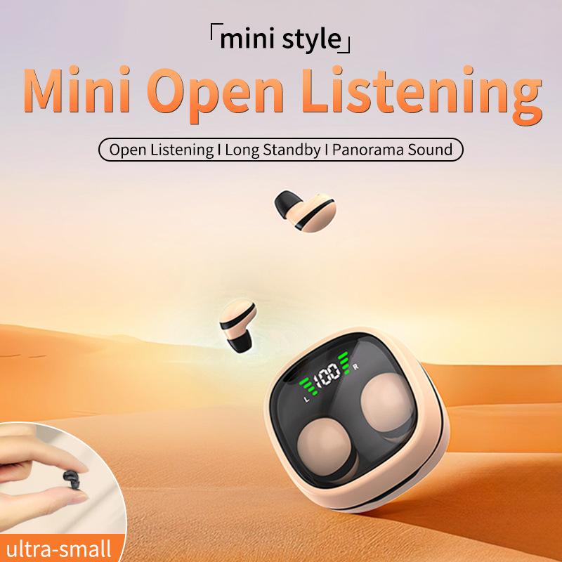 AKER Super Mini Wireless Bluetooth Earbuds with HiFi Bass Voice Control Comfortable Sleep Exclusive Long Battery Life Sleeping Earbuds
