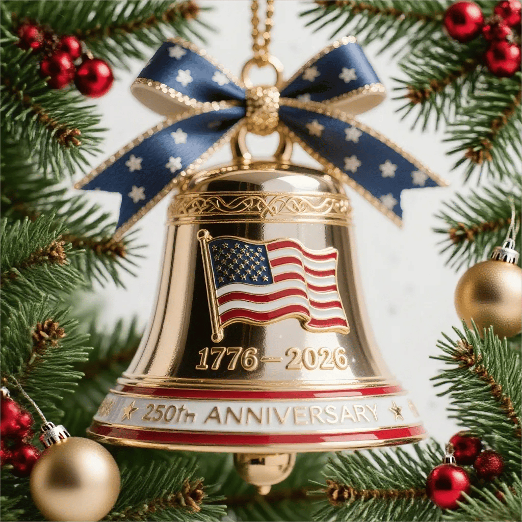 🔥Last Day 50% OFF - U.S. 250th Anniversary Bell Ornament 🔔 3D Carved Bell
