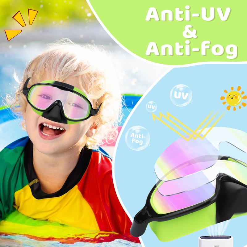 🏊‍♀️Buy 1 Get 1 Free🎁-HD children's large frame waterproof and anti-fog swimming goggles
