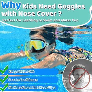 🏊‍♀️Buy 1 Get 1 Free🎁-HD children's large frame waterproof and anti-fog swimming goggles