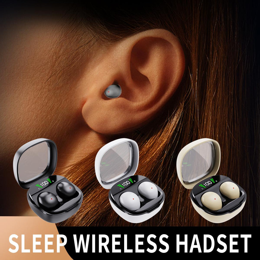 AKER Super Mini Wireless Bluetooth Earbuds with HiFi Bass Voice Control Comfortable Sleep Exclusive Long Battery Life Sleeping Earbuds
