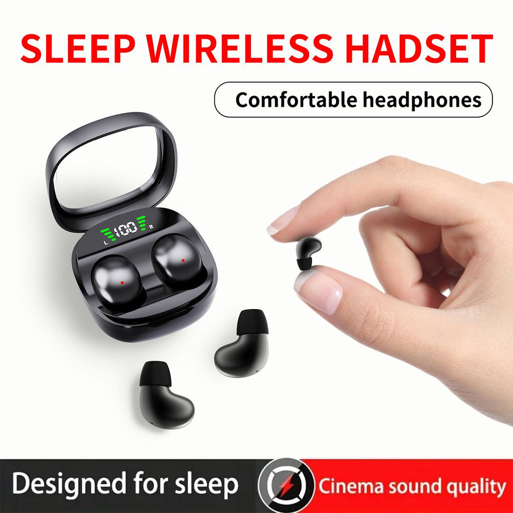 AKER Super Mini Wireless Bluetooth Earbuds with HiFi Bass Voice Control Comfortable Sleep Exclusive Long Battery Life Sleeping Earbuds