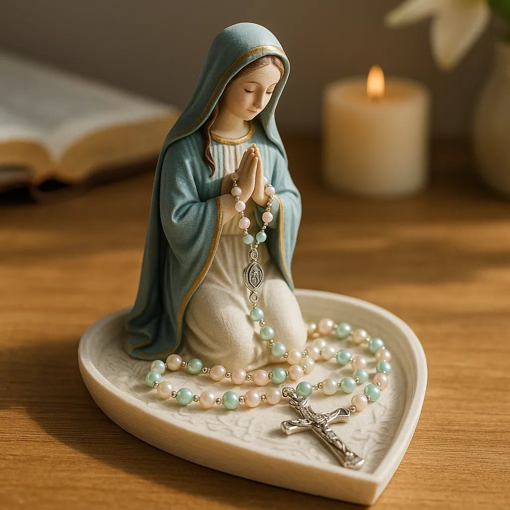 (🎁Last Day 49% OFF)🔥Virgin Mary Rosary Holder - ⌛Limited Handmade Series