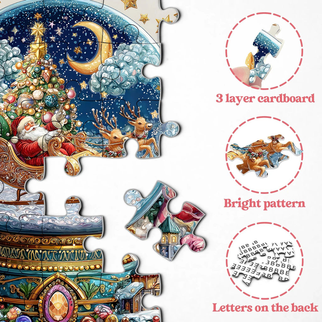 Christmas Crystal Ball Jigsaw Puzzles 1024 Pieces