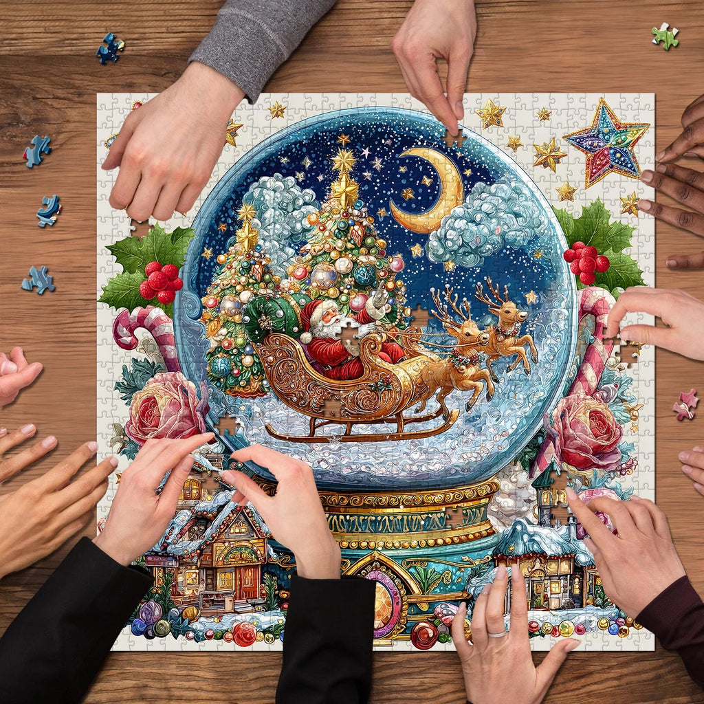 Christmas Crystal Ball Jigsaw Puzzles 1024 Pieces