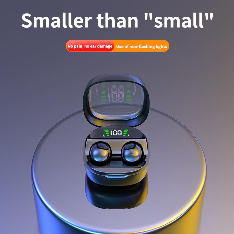 AKER Super Mini Wireless Bluetooth Earbuds with HiFi Bass Voice Control Comfortable Sleep Exclusive Long Battery Life Sleeping Earbuds