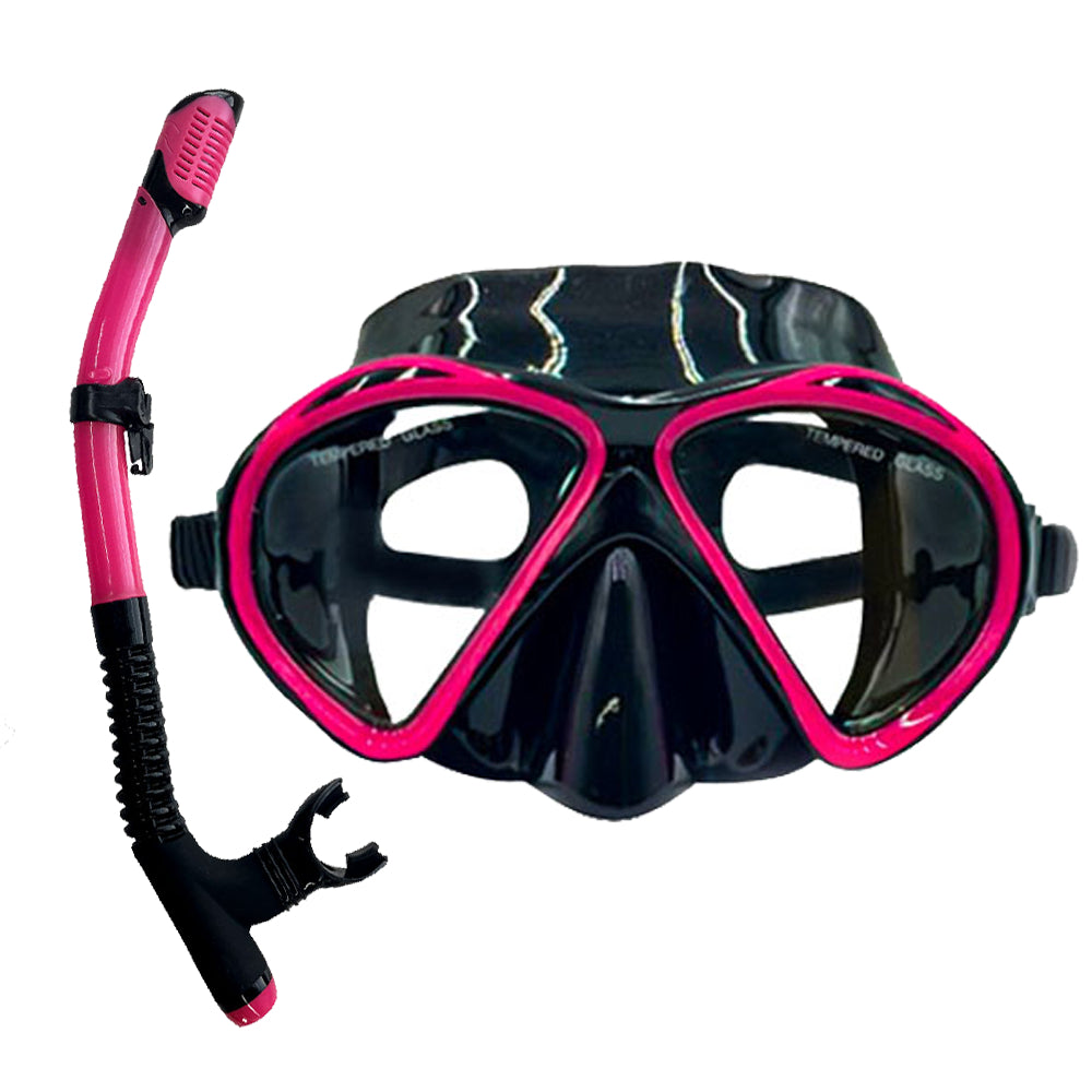 Speedy Diving Set Submarine Mask Breathing Tube Adult Snorkeling Mask AntiFog Tempered Glass Swiming