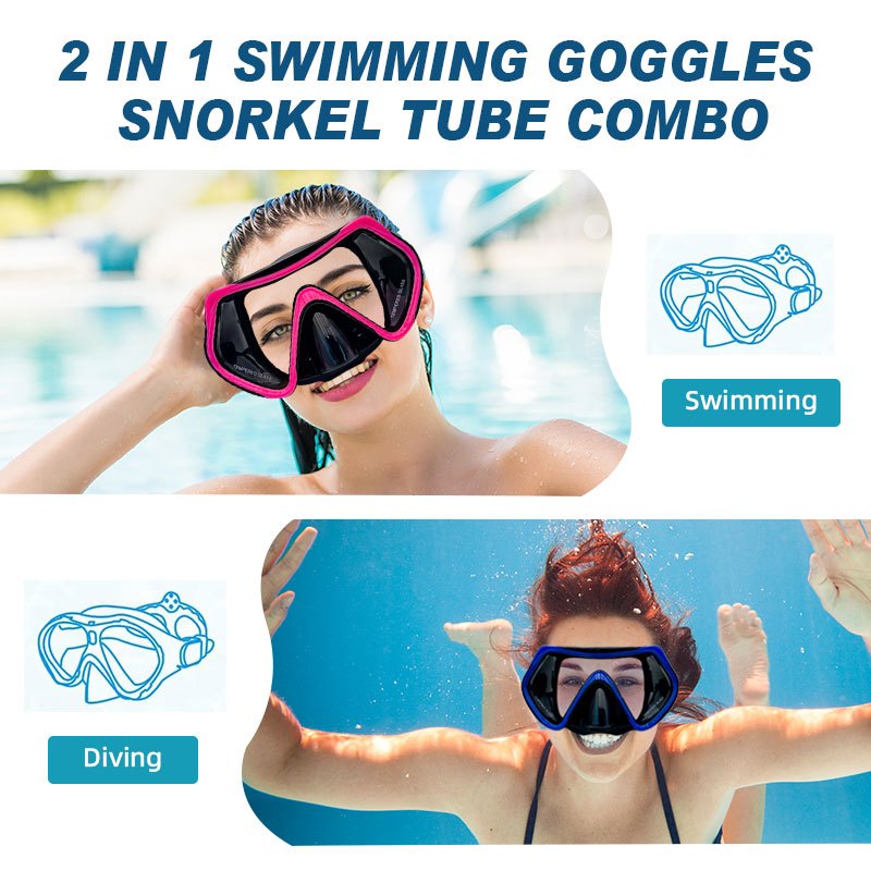 Speedy Pro Scuba Diving Freediving Mask tempered glass original Snorkeling Gear Anti Leak&Fog Adults