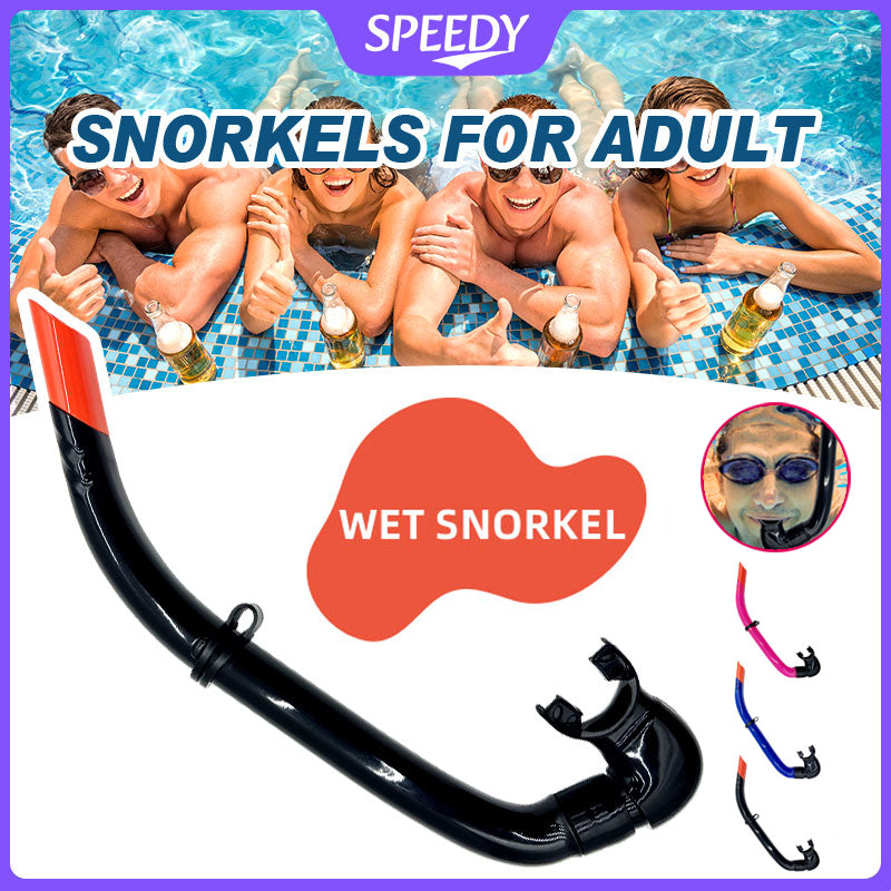 Speedy Snorkel Scuba Diving Comfortable Wet Snorkel Breathing Tube Underwater Swimming For Adults