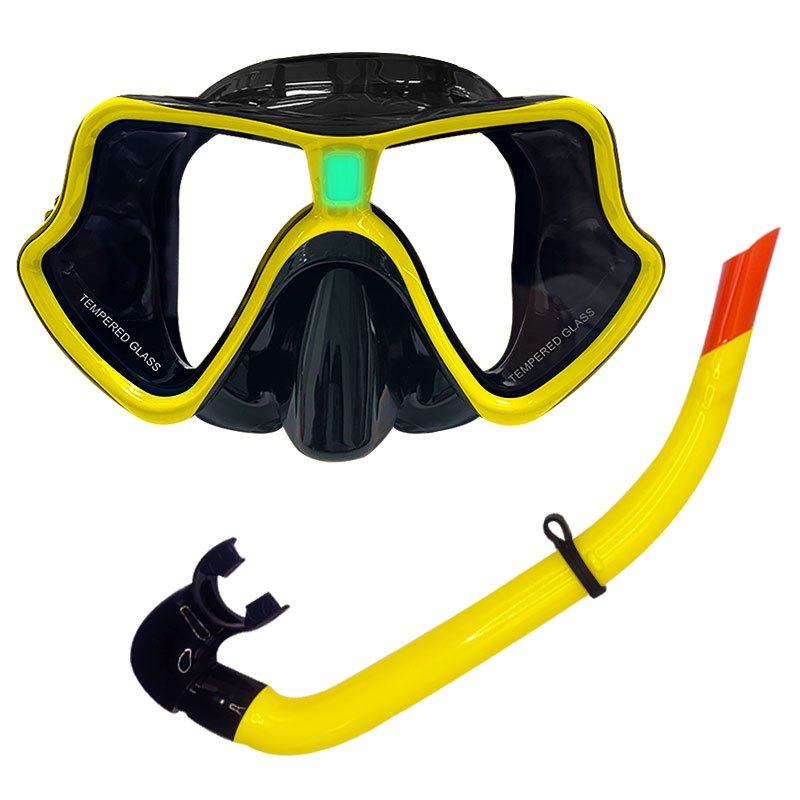 Speedy Professional Adult Dive Set Anti Fog Wide View Tempered Glass Snorkeling Mask Free Breathing