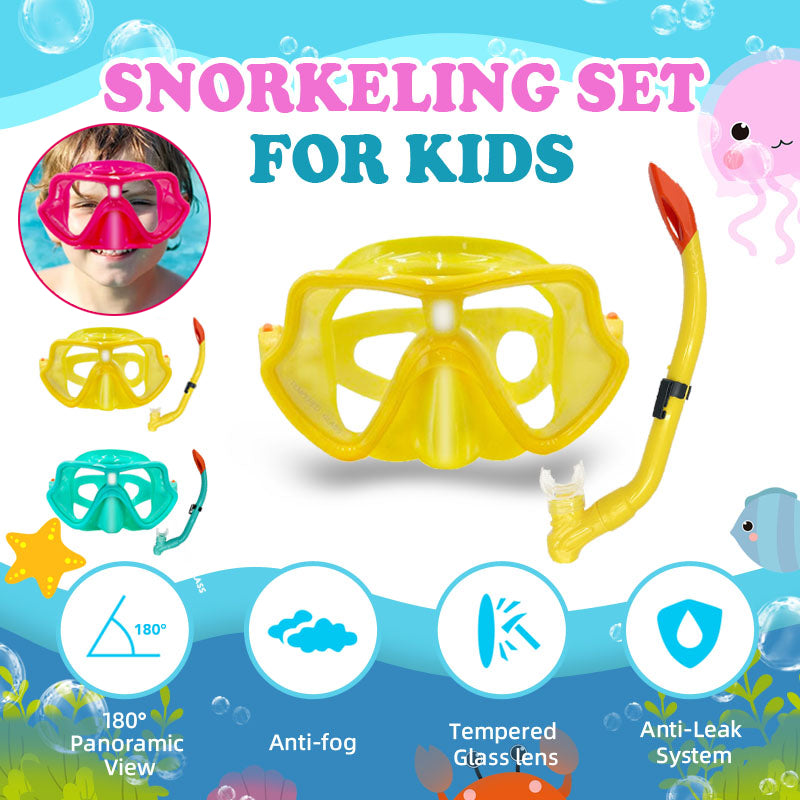Speedy Snorkeling Set Diving Silicone Tempered Glass Diving Mask Anti Fog&Leak Original For Kids