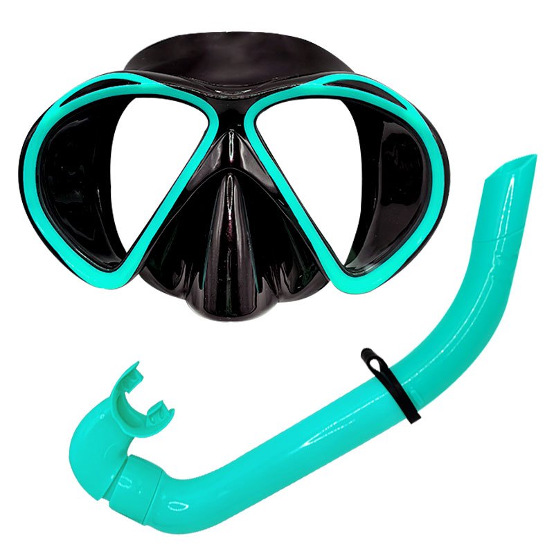 Speedy Snorkel Diving Mask Set Adult Tempered Glass Snorkel Mask Anti-Leak Snorkel for Scuba Diving
