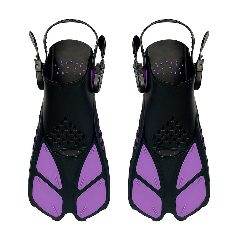 Speedy Snorkeling Equipment Set Snorkel Fins Adjustable Buckles Swimming Flippers Scuba Diving Shoes