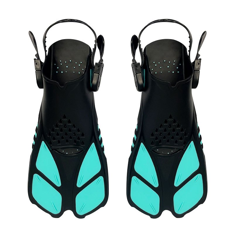 Speedy Snorkeling Equipment Set Snorkel Fins Adjustable Buckles Swimming Flippers Scuba Diving Shoes