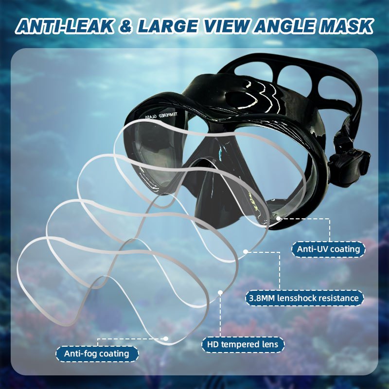 Speedy Diving Mask Goggles Adult Snorkeling Mask Waterproof Anti Fog Tempered Glass Mask Swimming