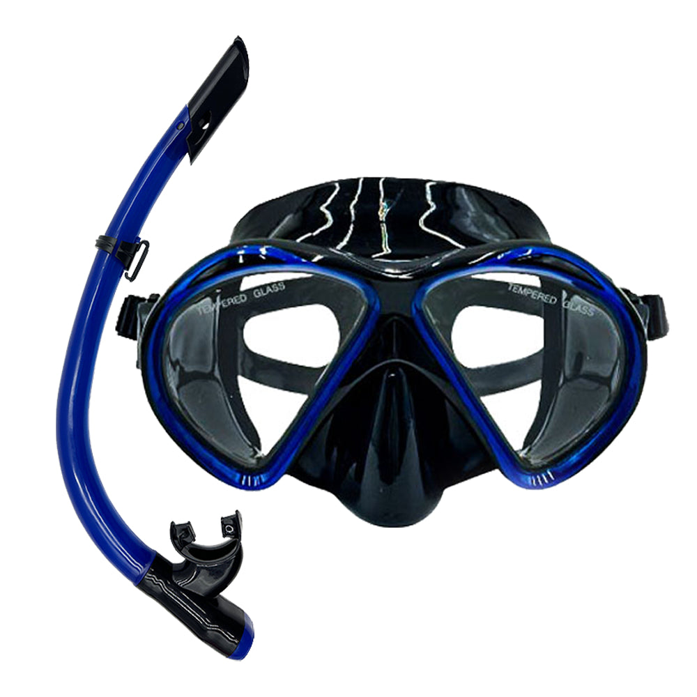 Speedy Diving Set Submarine Mask Breathing Tube Adult Snorkeling Mask AntiFog Tempered Glass Swiming