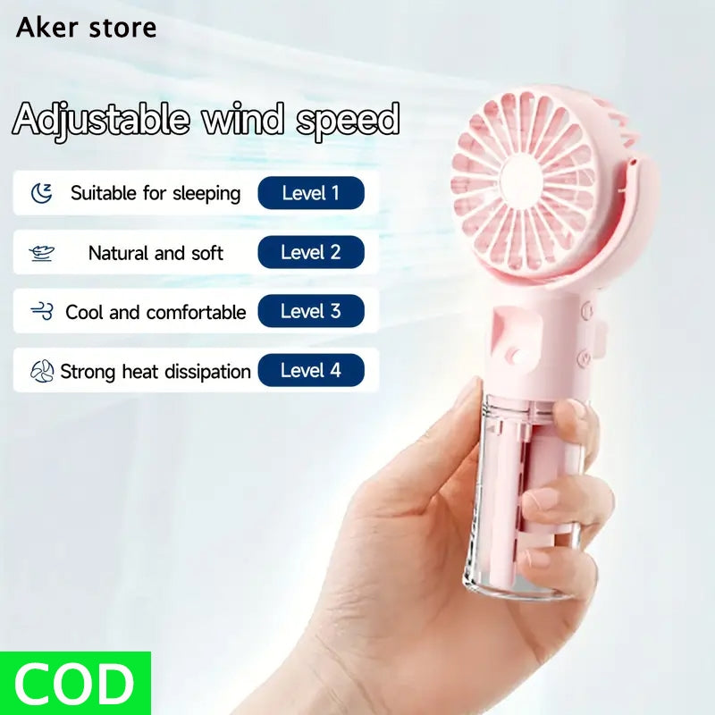 Aker F4 fan ues desk fan HandFan Portable Spray Mist Fan Water Mist Fan Cooling Fans table outdoor