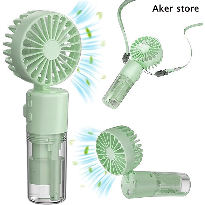 Aker F2 Portable Mini Handheld Fan USB Rechargeable Fans Desk Fan Small Mute Cooler office