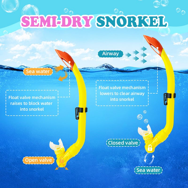 Speedy Kids Snorkeling Equipment Diving Masks Tempered Glass Snorkels Swimming Scuba For Children