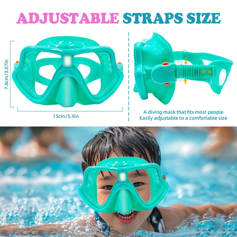 Speedy Swimming Goggles Professional Diving Luminous Anti Fog Tempered Mask Kids Snorkel Goggles