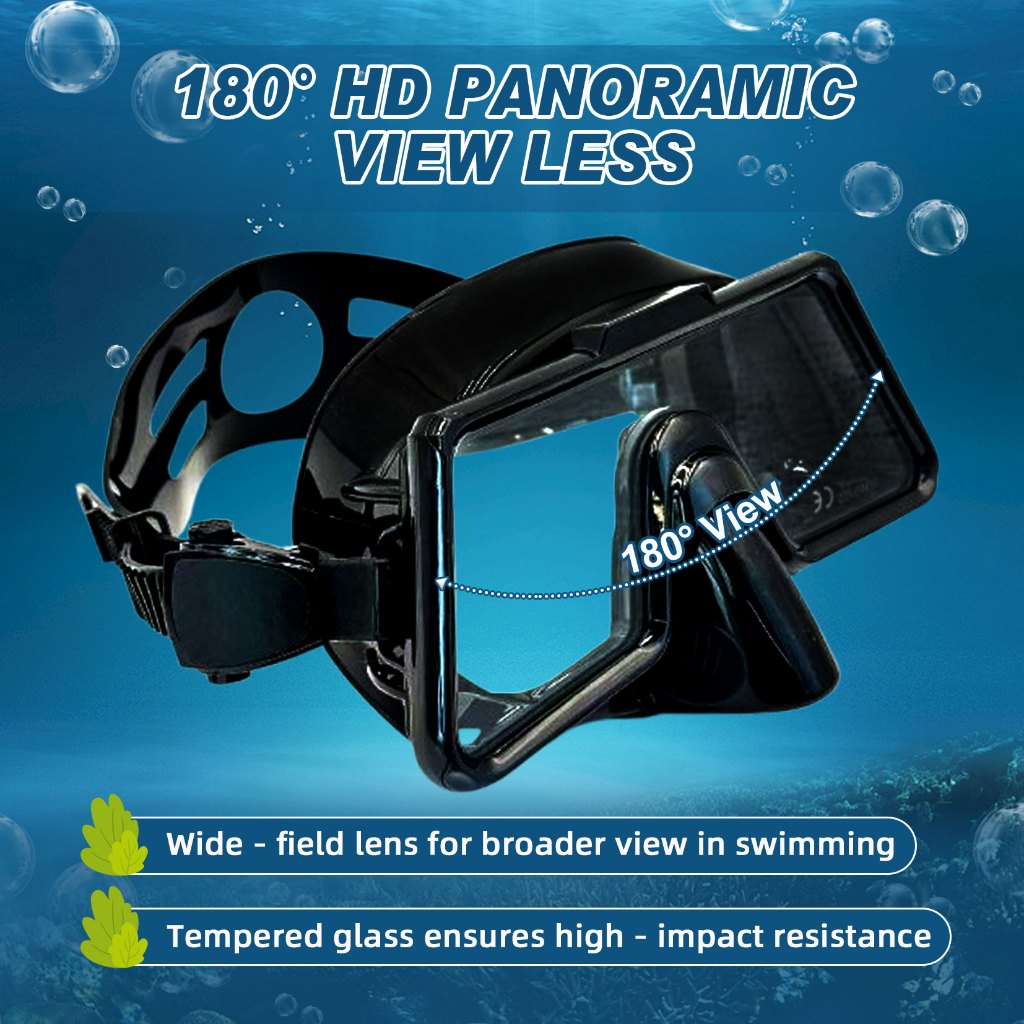 🔥🔥LAST DAY 49%OFF 🌈 Speedy Diving set Diving mask Breathing Tube Goggles Snorkeling Mask Flippers Tempered Glass Scuba