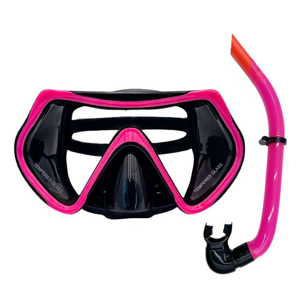 Speedy Adult Snorkeling Gear Set Anti Leak Diving Mask High Visibility Full Wet Breathing Tube