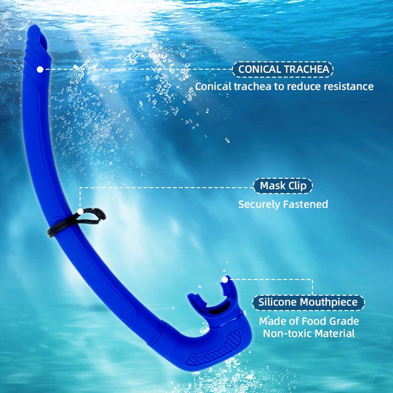 Speedy Snorkel Diving Swimming Breathing Tube for Adult Snorkeling Wet Breathing Tube Swim Snorkel