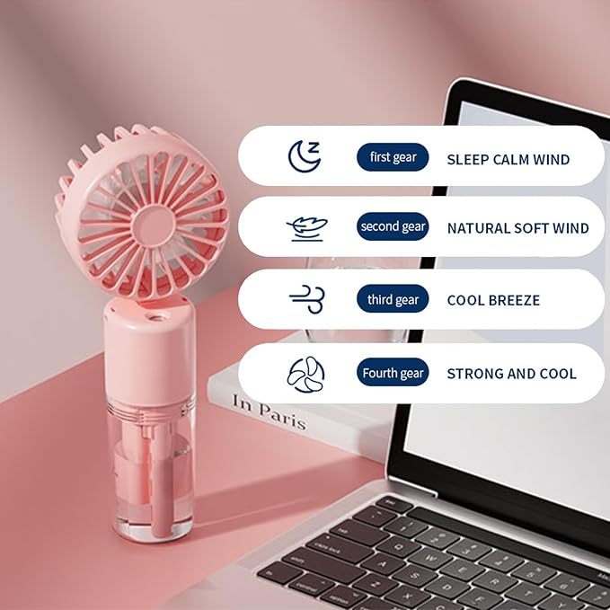 Aker F2 Portable Mini Handheld Fan USB Rechargeable Fans Desk Fan Small Mute Cooler office