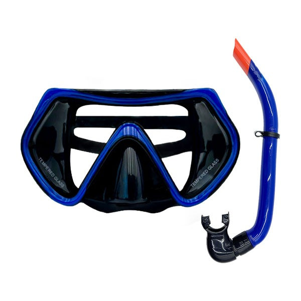 Speedy Adult Snorkeling Gear Set Anti Leak Diving Mask High Visibility Full Wet Breathing Tube