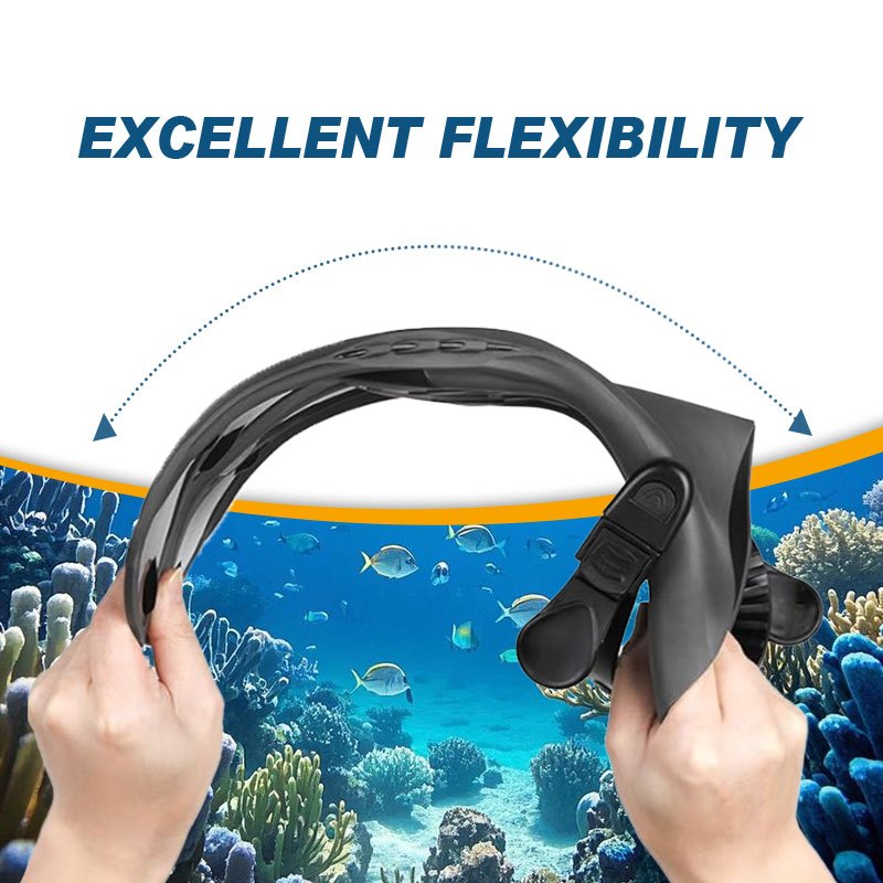 Speedy Snorkeling Equipment Set Snorkel Fins Adjustable Buckles Swimming Flippers Scuba Diving Shoes