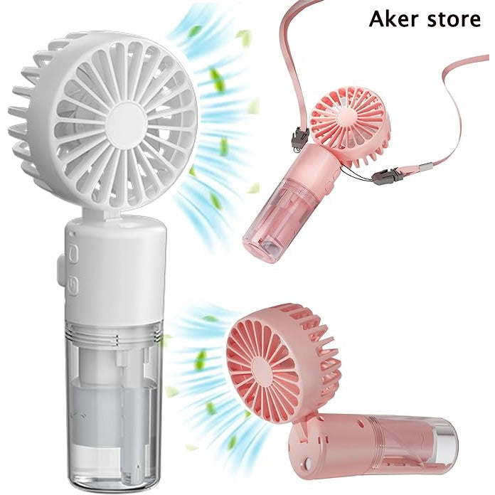Aker F2 Portable Mini Handheld Fan USB Rechargeable Fans Desk Fan Small Mute Cooler office