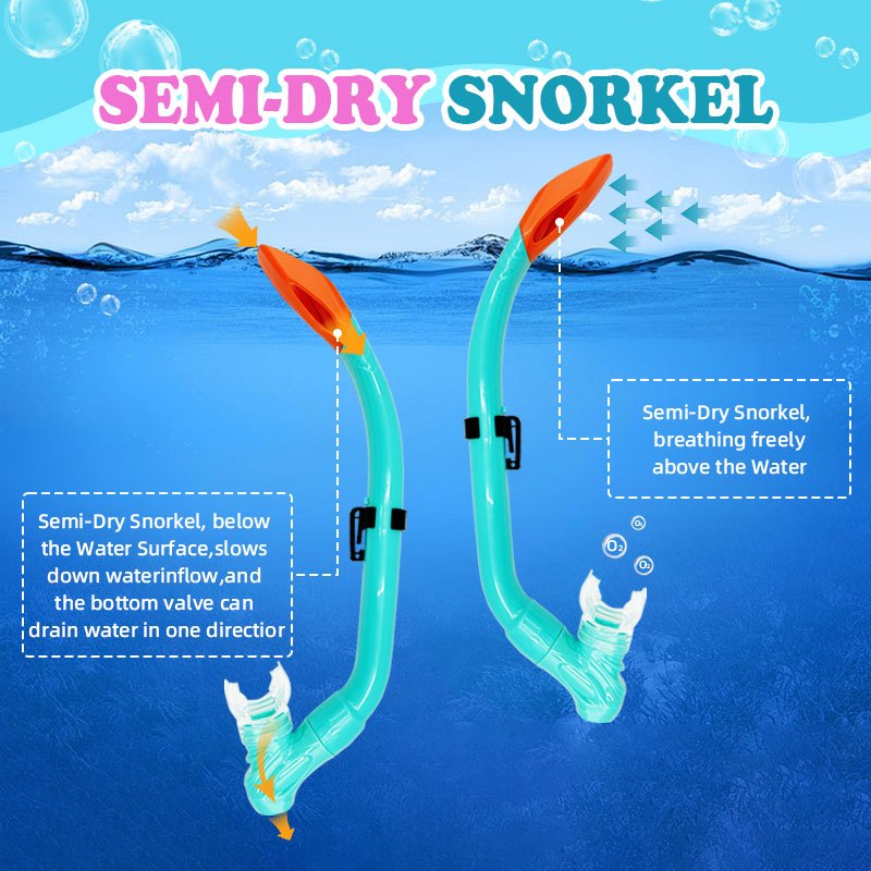Speedy Snorkeling Set Diving Masks Snorkel Goggles Anti Fog&Leak Glasses Swimming Snorkel For Kids