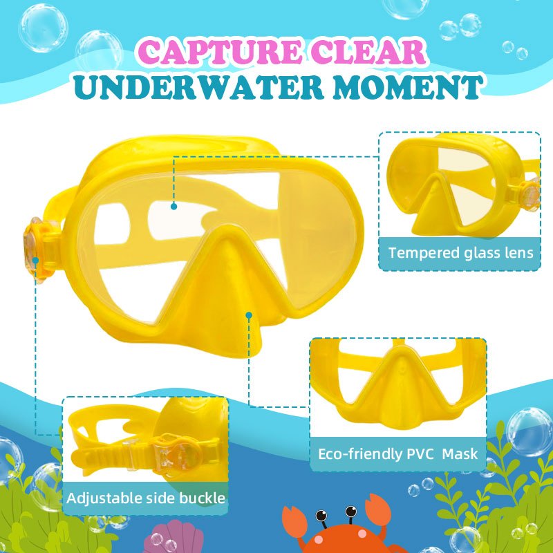 🔥Summer Hot Sale 39%OFF🌈 Speedy Children Swimming Goggles Anti Fog WideView Transparent Professional Kids Underwater Goggles