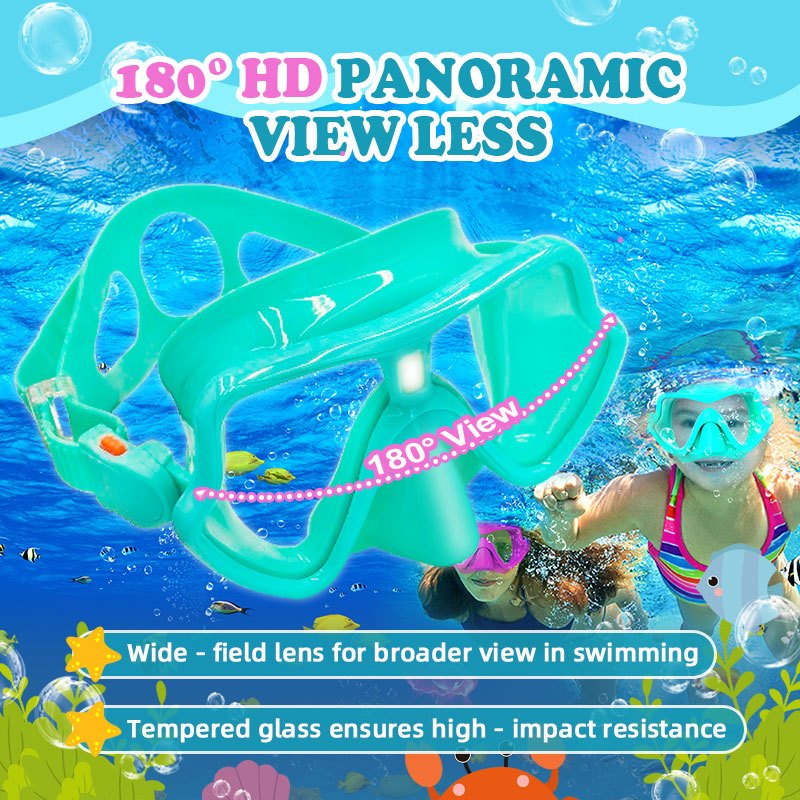 Speedy Swimming Goggles Professional Diving Luminous Anti Fog Tempered Mask Kids Snorkel Goggles