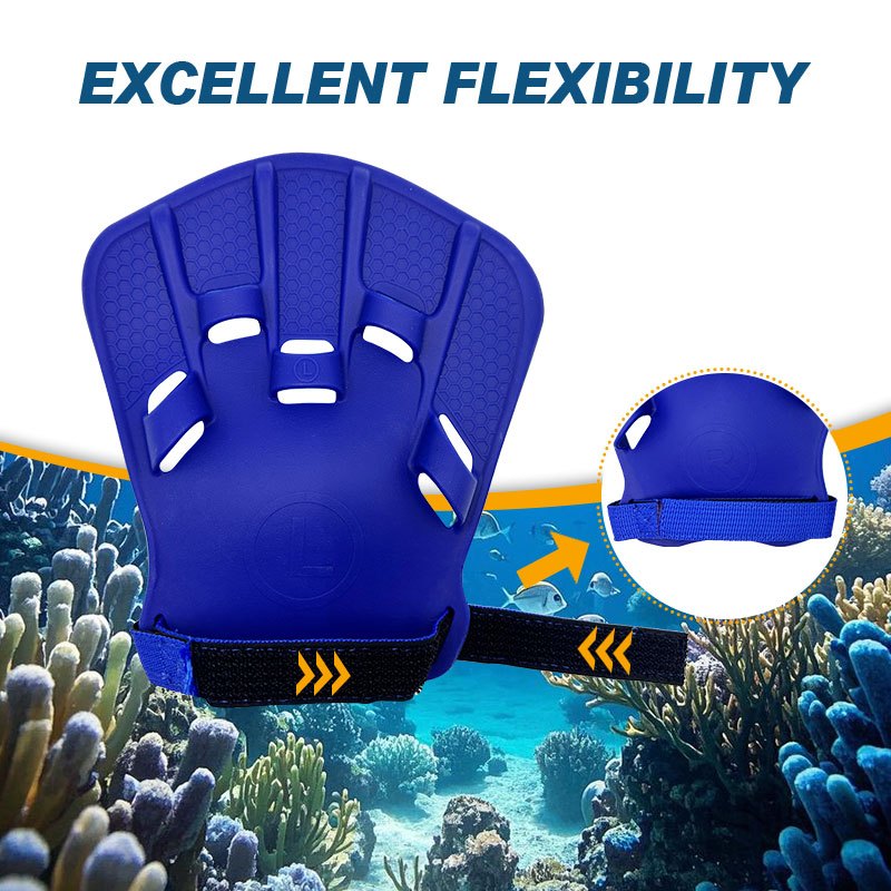 😍Summer Hot Sale 49%OFF🔥 Speedy Snorkeling Hand Fins Diving Adjustable Hand Webbed Gloves Underwater Hand Paddles Kids Adults