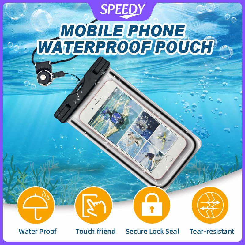 Speedy Bag Waterproof Phone Case Pouch Underwater Phone Bag Case Swimming Diving Drifting Phone Case