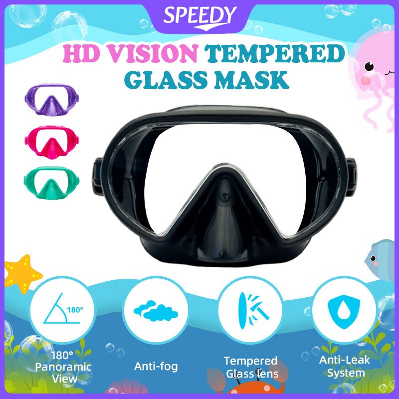 🔥Summer Hot Sale 39%OFF🌈 Speedy Children Swimming Goggles Anti Fog WideView Transparent Professional Kids Underwater Goggles