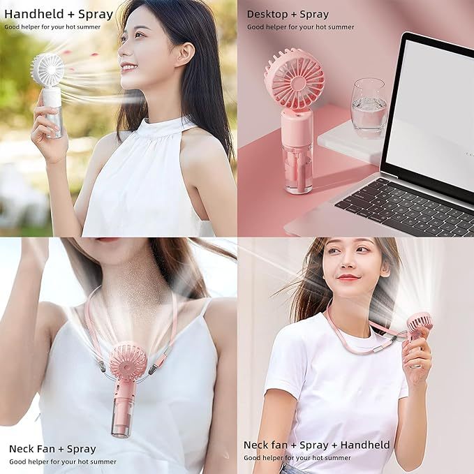 Aker F2 Portable Mini Handheld Fan USB Rechargeable Fans Desk Fan Small Mute Cooler office