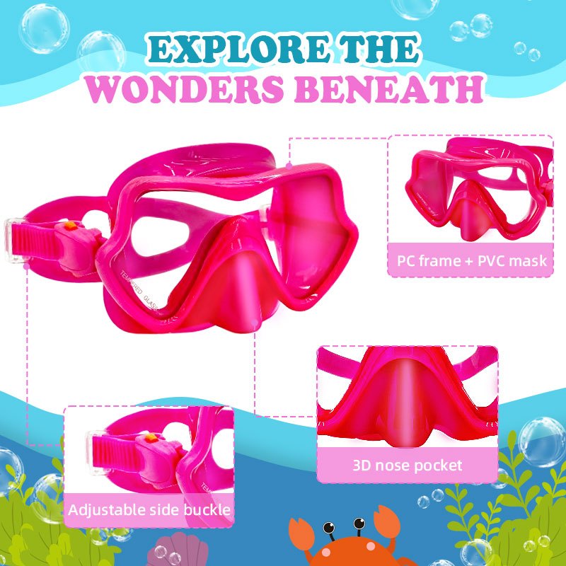 Speedy Kids Goggles Swim Wide-angle Comfortable Safe Anti Fog Goggle Mask for Diving Swim Google