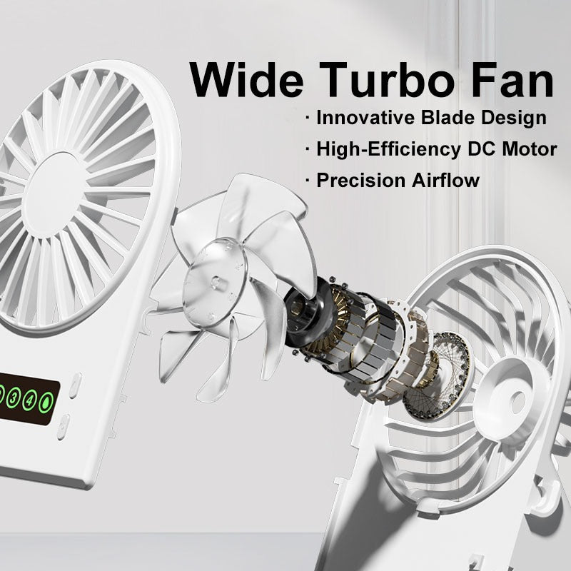 Aker Portable Desk Fan Rechargeable Small Mini Electric Table Fan Desktop Humidifier Cooler Spray
